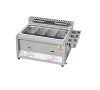 Friteuse commerciale à dinde électrique avec grand panier de comptoir en acier inoxydable épaissi for restaurants et snack-bars Chauffage Rapide(I)
