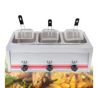 Friteuse commerciale au propane, en acier inoxydable de grande capacité pour restaurant, maison, cuisine, frites, 20 l