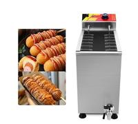 Friteuse commerciale avec 12 crochets pour hot-dogs et bâtonnets de fromage - Idéal pour les restaurants et les opérations de restauration