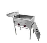 Friteuse commerciale avec panier, restaurant ou friteuse électrique domestique, de bureau amovible en acier inoxydable grande capacité Cuisinez Facilement Grande Variété D'aliments(C)