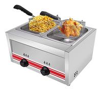 Friteuse commerciale, comptoir de table liquéfié gaz de pétrole LPG avec panier, pour la cuisine à domicile du restaurant