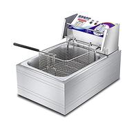 Friteuse commerciale électrique, 10L / 20L Comptoir professionnel haute capacité, pour frites, restaurants, stands de restauration rapide, snack-bars, fêtes