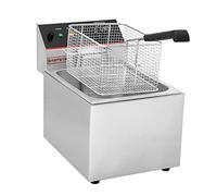 Friteuse commerciale électrique avec panier, huile de poisson à induction de comptoir, avec fonction de contrôle de la température, pour un usage domestique, 8L / 16L
