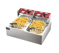 Friteuse commerciale Électrique professionnelle, machine à frire en acier inoxydable, pour frites, restaurants, stands de restauration rapide, snack-bars, fêtes