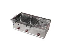 Friteuse commerciale, friteuse électrique à dinde avec grand panier, de comptoir en acier inoxydable épais for restaurants et snack-bars Chauffage Rapide(B)