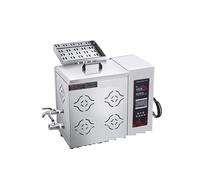 Friteuse commerciale, friteuse électrique à dinde avec grand panier, de comptoir en acier inoxydable épais for restaurants et snack-bars SéCurité Facile à Nettoyer(Electric heating 17L)