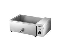 Friteuse commerciale, friteuse électrique à dinde avec grand panier, de comptoir en acier inoxydable épais for restaurants et snack-bars Chauffage Rapide(A)