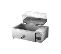 Friteuse commerciale, friteuse électrique à dinde avec grand panier, de comptoir en acier inoxydable épais for restaurants et snack-bars Chauffage Rapide(D)
