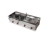 Friteuse commerciale, friteuse électrique à dinde avec grand panier, de comptoir en acier inoxydable épais for restaurants et snack-bars Chauffage Rapide(I)