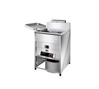 Friteuse commerciale, friteuse électrique à dinde avec grand panier, verticale en acier inoxydable robuste for restaurants et snack-bars Chauffage Rapide(40L single cylinder liquefied gas)