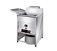Friteuse commerciale, friteuse électrique à dinde avec grand panier, verticale en acier inoxydable robuste for restaurants et snack-bars Chauffage Rapide(40L single cylinder natural gas)