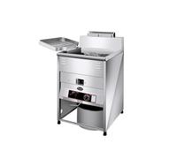 Friteuse commerciale, friteuse électrique à dinde avec grand panier, verticale en acier inoxydable robuste for restaurants et snack-bars Chauffage Rapide(30L single cylinder liquefied gas)