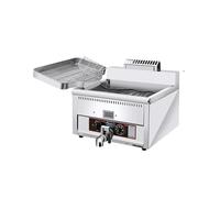 Friteuse commerciale, friteuse électrique à dinde avec grand panier, verticale en acier inoxydable robuste for restaurants et snack-bars SéCurité Facile à Nettoyer(17L single cylinder gas fryer)