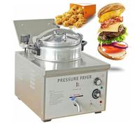 Friteuse commerciale haute pression 16L,contrôle la température 50-200°C
