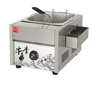 Friteuse commerciale Multifonction électrique Oden Ébullition Machine Et Cuiseur À Nouilles Graisse De Comptoir, Comptoir En Acier Inoxydable Trois Réservoir Panier Restaurant 2000W,