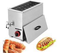 Friteuse commerciale pour chien de maïs - Friteuse à gaz pour une préparation efficace et efficace des collations au restaurant
