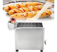 Friteuse Commerciale Pour Corn Dogs, Friteuse Pour Hot Dogs Au Fromage De 25 L, Tapis Antidérapant, Plage De Température Réglable De 140 À 392 °F, Parfaite Pour Les Restaurants Et Les Événements