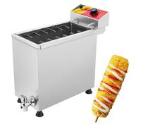 Friteuse de chien de maïs, fromage 3000W automatique, saucisses, grillades, poêle, friteuse, équipement de friture 25L pour frites, beignes et plus