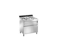 Friteuse de table sur coffre en Inox 2 x 12 L