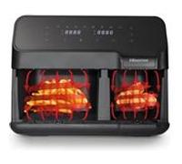 Hisense HAF2900D friteuse Double 8,6 L Autonome 1700 W Friteuse d’air chaud Noir