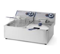 Friteuse double Blue Line 230 V 2 x 3 300 W 2 x 6 L