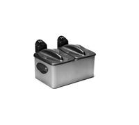 Friteuse double et mixte 2x3.5l inox Frifri f1968