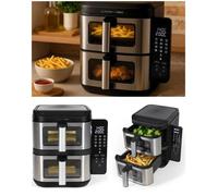 Friteuse Double Numérique - AIR FRYER - 11L - 2800W - 200°C - 12 programmes de cuisson