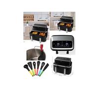 Friteuse Double Numérique - AIR FRYER - 2x3L - 2850W - 200°C - 6 programmes de cuisson