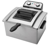 ProfiCook Friteuse double PC-FR 1038 — 3 paniers (2 petits, 1 grand), 5 L, 3000 W, inox