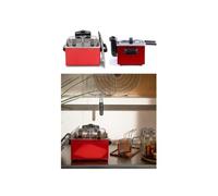 Friteuse Double - ROUGE - 2x3L - Acier inox - 3600W - Température jusqu'à 190°C