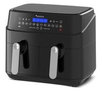 Friteuse Double TurboTronic DAF5 XXL 9L - Noir - Cuisine Facile - 2 Paniers Séparés
