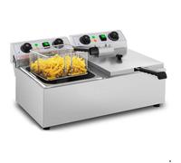 Royal Catering Friteuse électrique - 2 x 10 litres - Minuterie RCTF 10DB