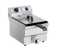 Friteuse électrique - 10 l - 3200 W - Robinet de vidange - Royal Catering