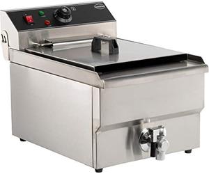 Friteuse Electrique 10 litres avec Robinet de Vidange - 5 kW - Combisteel