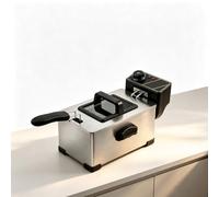 Friteuse électrique 110V 3L avec fenêtre, acier inoxydable 1500W, friteuse domestique