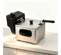 Friteuse électrique 110V 3L avec fenêtre, acier inoxydable 1500W, friteuse domestique