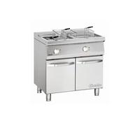Friteuse électrique 2 cuves 2x15L avec 3 paniers prof.700