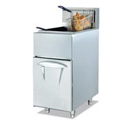Friteuse électrique 30 litres frites simple fente commerciale en acier inoxydable friteuse comptoir huile facile à nettoyer Cuisinez Facilement Grande Variété D'aliments