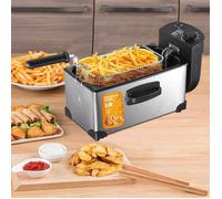 Friteuse Électrique 3L - 2000W Friteuse - 150-190℃ température réglable - Minuteur 60 minutes -friteuse électrique acier inoxydable
