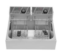 Friteuse électrique, 5000 W, avec minuterie, température 60-200 °C, pour restauration, collation, cantine, 12 l
