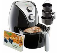 Friteuse électrique à air chaud 3,2 L 1300 W avec moule à gâteau livret de recettes