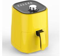 Friteuse Électrique À Air Chaud 4L Cuiseur Sans Huile Avec Un Design Facile À Utiliser Friteuse Compacte for Une Alimentation Plus Saine 1200W Air Fryer Large Airfryer,Jaune