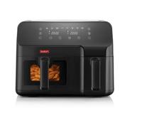Friteuse électrique A Air Pulsé - Bodum - Melior - Double Compartiment 3,2 L Et 5,1 L - 2 700 W - Noir Bodum