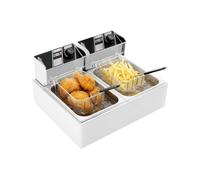 Friteuse Électrique À Double Réservoir 12L 2,5KW. Commercial Avec Panier