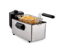 Alpina Friteuse électrique 3 L 2000 W Acier inoxydable avec thermostat