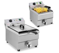 Friteuse électrique avec robinet, 230 V, 3500 W, 16 L