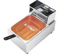 Friteuse électrique, capacité 6L, puissance 2500W, BLANC