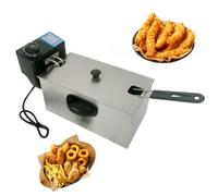 Friteuse électrique De 4 L En Acier Inoxydable Avec Panier Et Couvercle