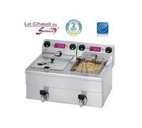 Friteuse électrique de table 2 x 10 Litres