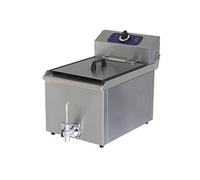 Friteuse GENERIQUE Friteuse Electrique de Table avec Robinet de Vidange, Capacité de l'Huile 8 ou 16 Litres Virtus